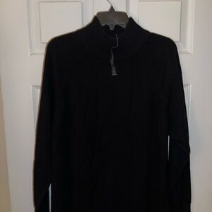 L.L. Bean Men's Black Zip-Up Sweater